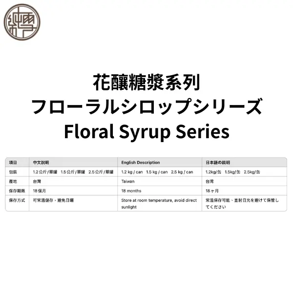 花釀糖漿系列